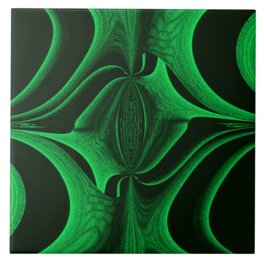Carreau Fractal Chasseur vert (Devant)