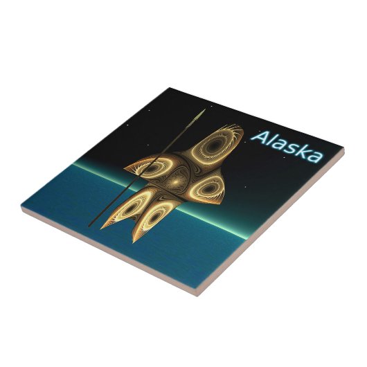 Carreau Fractal Inuit Hunter (Côté)