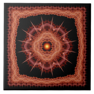 Carreau Fractal mystique motif épineux