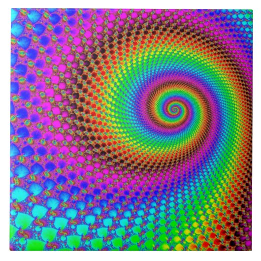 Carreau Fractale Abstraite (Devant)