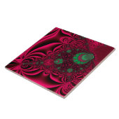 Carreau Fractale de l'Imaginaire Fuchsia (Côté)