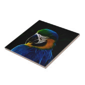 Carreau fractale de perroquet bleu numérique (Côté)