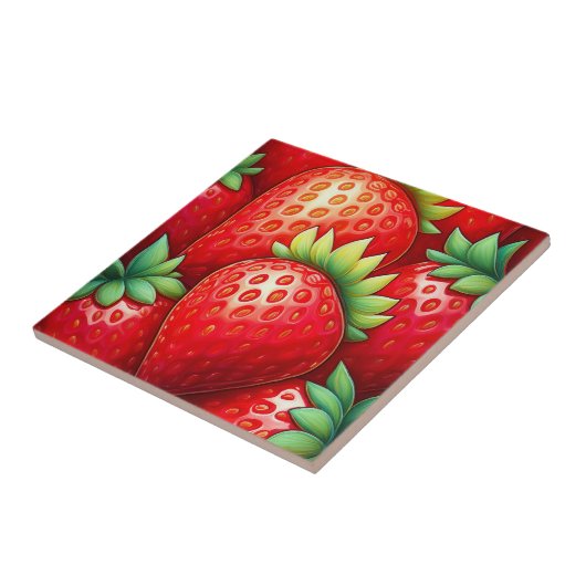 Carreau Fraise juteuse (Côté)