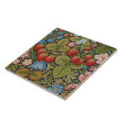 Carreau Fraises et fleurs vintage (Côté)
