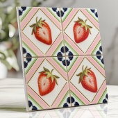 Carreau Fraises pastel vintage ludiques 