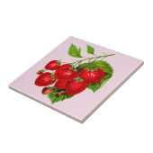 Carreau Fraises rouges juteuses (Côté)