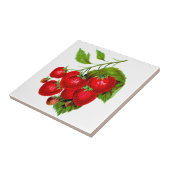 Carreau Fraises rouges juteuses (Côté)