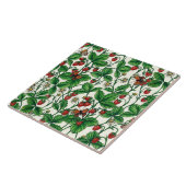 Carreau Fraises sauvages sur blanc (Côté)