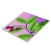 Carreau Framboises sur une branche (Côté)