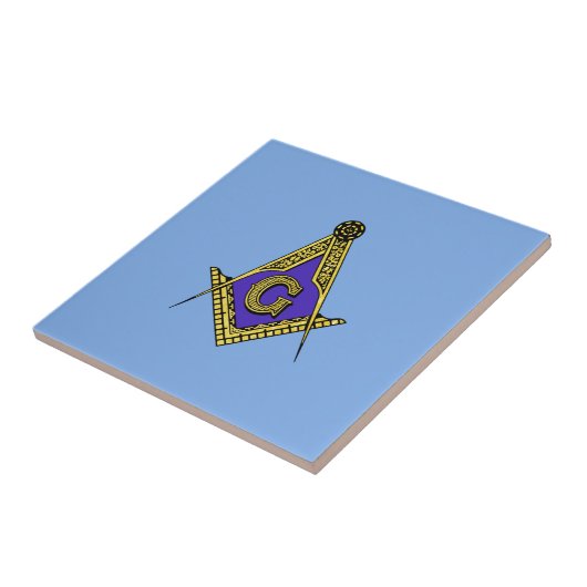 Carreau Franc-maçon (bleu) (Côté)