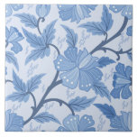 Carreau Français Cottage Blue Periwinkle Floral<br><div class="desc">Avec un design romantique à motifs floraux bleus,  ces carreaux rappellent les cottages français et les espaces cosy. Un ajout unique à la cuisine ou salle de bain.</div>