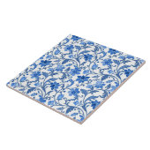 Carreau Français Cottage Marine Bleu Floral (Côté)