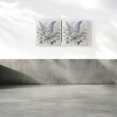 Carreau Français Lilac Aquarelle Florale Élégante Déco Pri