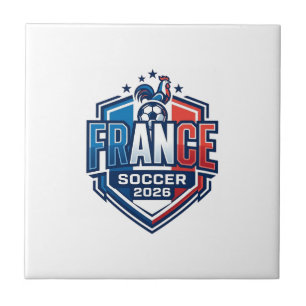 Carreau France Football 2026 Football Gras Typographie Pay