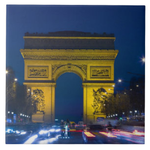 Carreau France, Paris. L'Arc de Triomphe et les