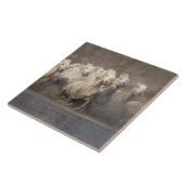 Carreau France, Provence. Cheval blanc de Camargue (Côté)