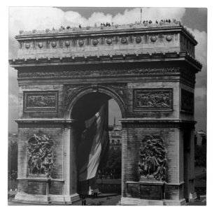 Carreau France Vintage Paris Arc de triomphe Place Etoile