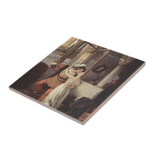 Carreau Francesco Hayez- le dernier baiser de Romeo et de