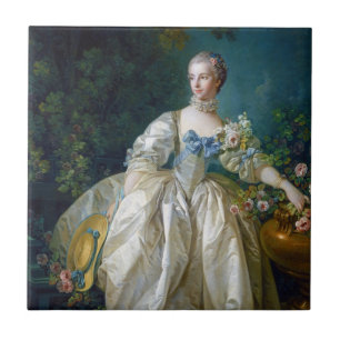 Carreau FRANCOIS BOUCHER - art de portrait de MADAME