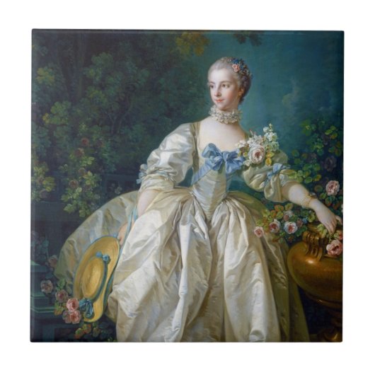 Carreau FRANCOIS BOUCHER - art de portrait de MADAME (Devant)