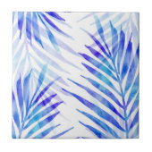Carreau Franges de palme violet bleu (Devant)