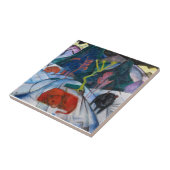 Carreau Franz Marc Bison en hiver (bison rouge) (Côté)