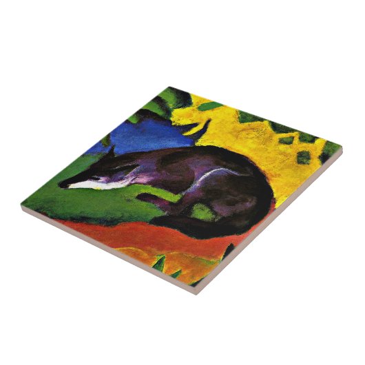 Carreau Franz Marc - Blue Fox, (Côté)