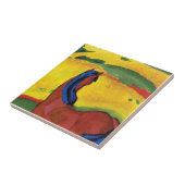 Carreau Franz Marc - Cheval Dans Une Peinture Paysagère (Côté)