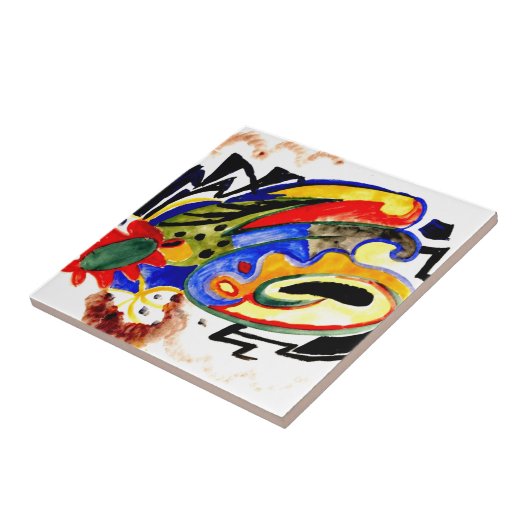 Carreau Franz Marc - Motif Abstrait 1 (Côté)