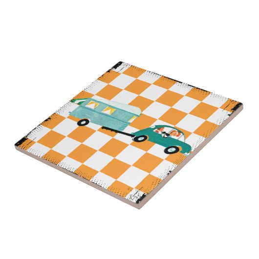 Carreau Frapper la route ouverte 1 (Côté)