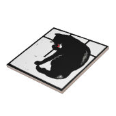 Carreau Frapper les chats de Dessous de verre animal de la (Côté)