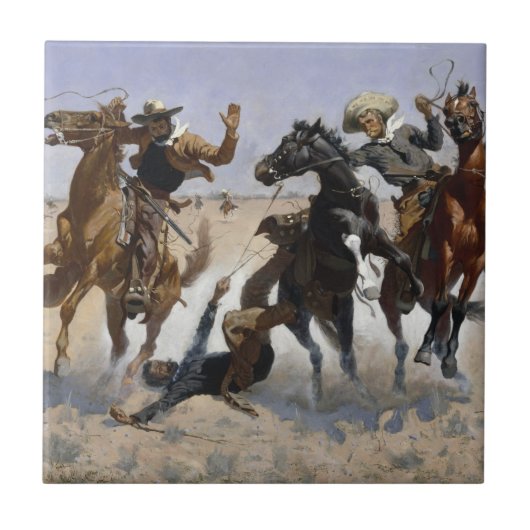 Carreau Frederic Remington - Aider un camarade (Devant)
