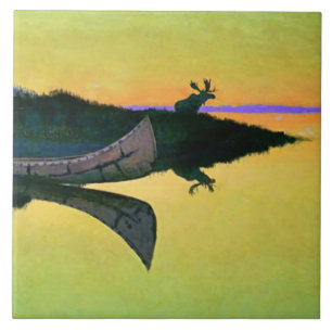 Carreau Frédéric Remington Art Occidental "Venir À L'Appel