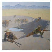 Carreau Frederic Remington - combat pour le point d'eau (Devant)