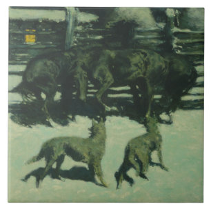 Carreau Frederic Remington - L'appel à l'aide