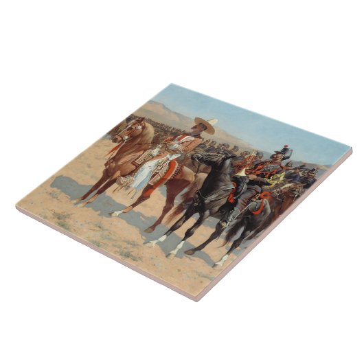 Carreau Frederic Remington - Le Major Mexicain (Côté)