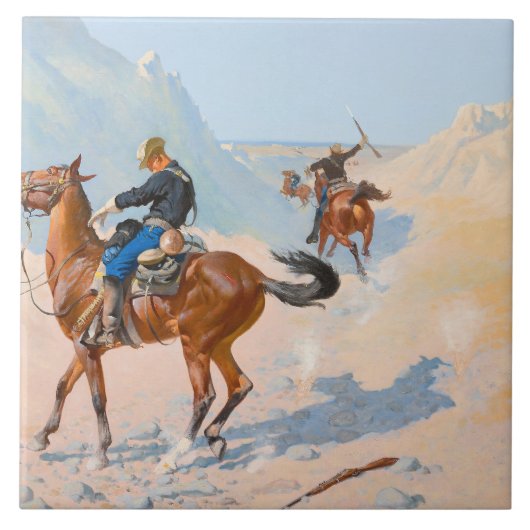 Carreau Frederic Remington - The Advance-Guard ou The Mil (Devant)