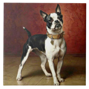 Carreau French Bulldog, célèbre peinture de Carl Reicher
