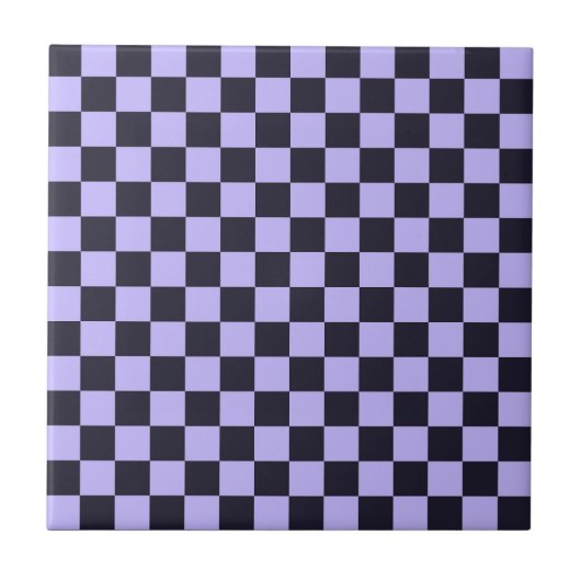 Carreau French lilac checkerboard pattern (Devant)