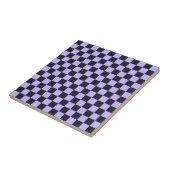 Carreau French lilac checkerboard pattern (Côté)
