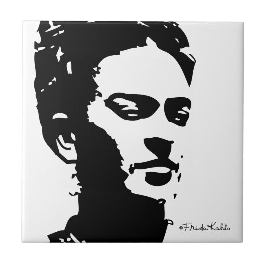 Carreau Frida Shadow Portrait (Devant)