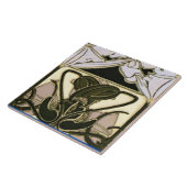 Carreau Frieze florale Art nouveau par Mucha (Côté)