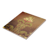 Carreau frise florale victorienne élégante fleur Art nouve (Côté)