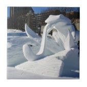 Carreau Frog Snow Sculpture, Québec, Canada (Devant)