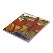 Carreau Frôlant des chevaux IV (les chevaux rouges) par (Côté)