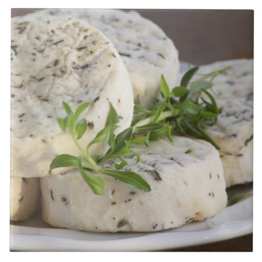 Carreau fromage de chèvre français - chevre - aux herbes s (Devant)