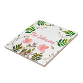 Carreau Fronds, Feuilles et fleurs (Côté)