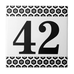 Carreau Frontière hexagonale de tuile de nombre