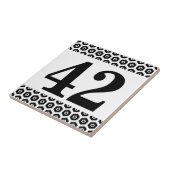 Carreau Frontière hexagonale de tuile de nombre (Côté)