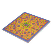 Carreau Frontière Motif Florale Rangoli, Carrelage en céra (Côté)